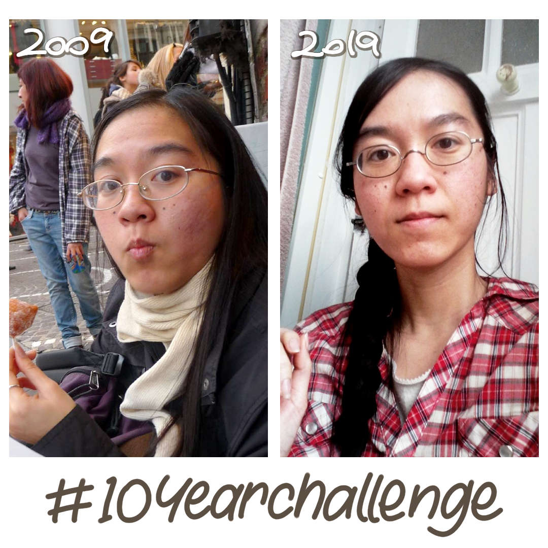 Photo de l'artiste derrière Asiancloud pour le 10-year challenge sur Instagram